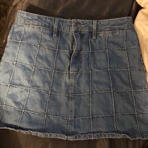 vintage jean skirt